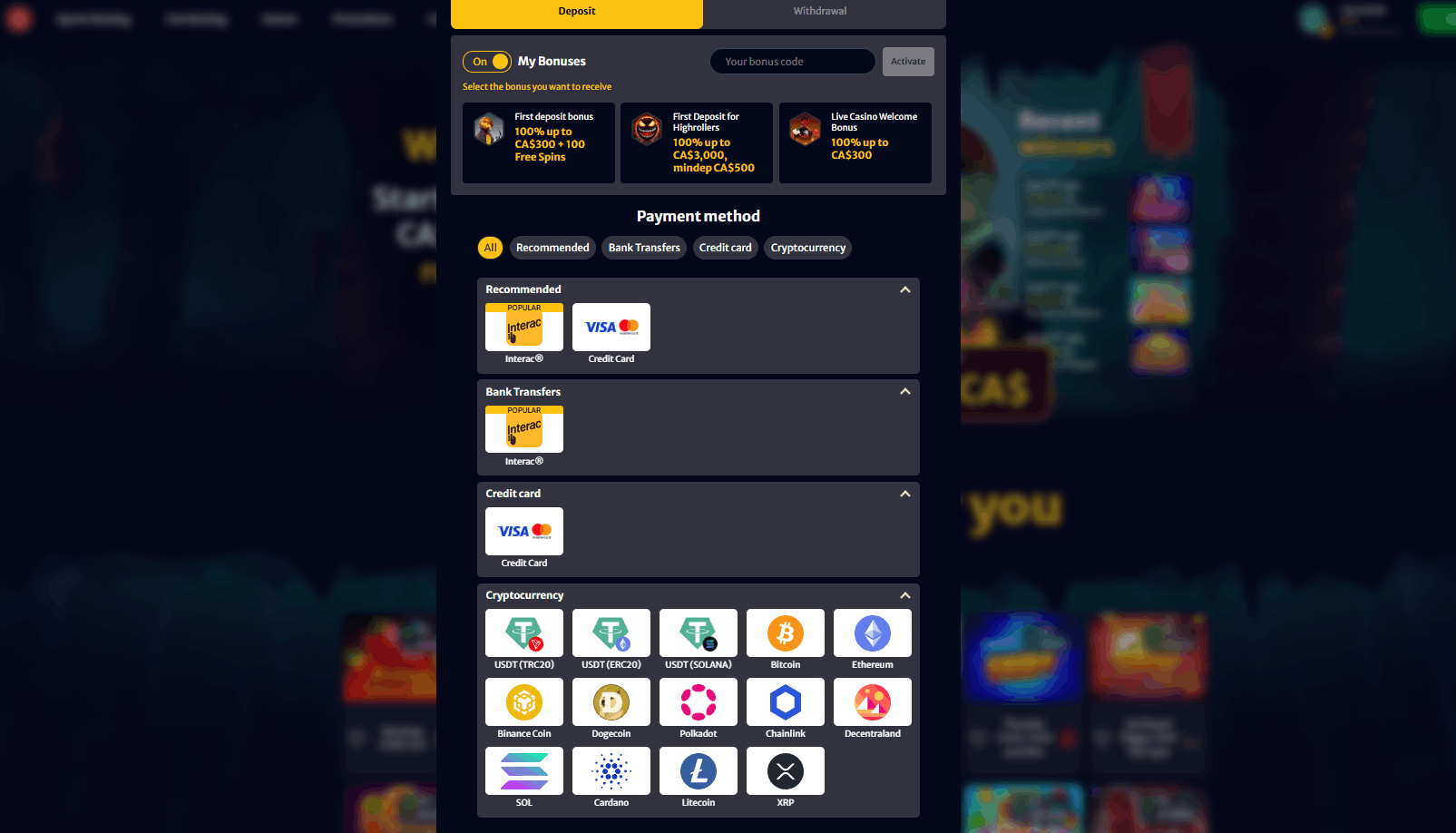 Como Depositar en Hellspin – Métodos de pago y depósito mínimo